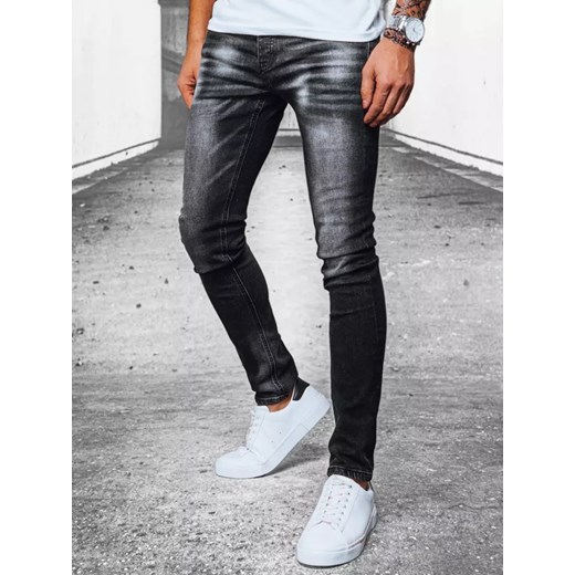 Spodnie męskie jeansowe czarne Dstreet UX3913 ze sklepu DSTREET.PL w kategorii Jeansy męskie - zdjęcie 171483111