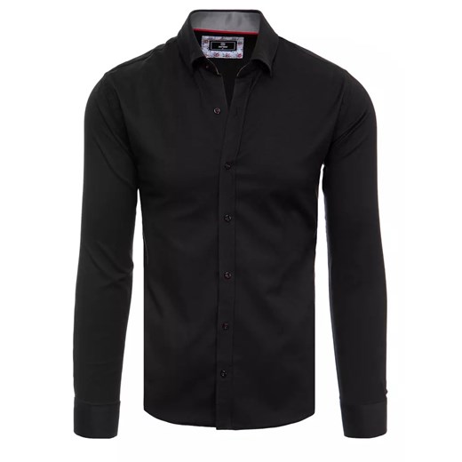 Koszula męska elegancka czarna Dstreet DX2328 ze sklepu DSTREET.PL w kategorii Koszule męskie - zdjęcie 171483380