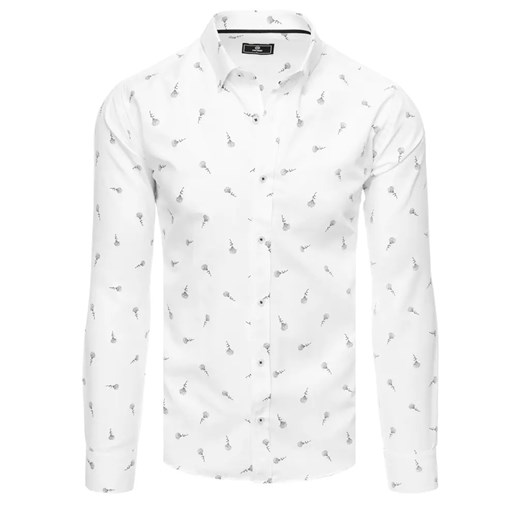 Koszula męska biała Dstreet DX2465 ze sklepu DSTREET.PL w kategorii Koszule męskie - zdjęcie 171483714