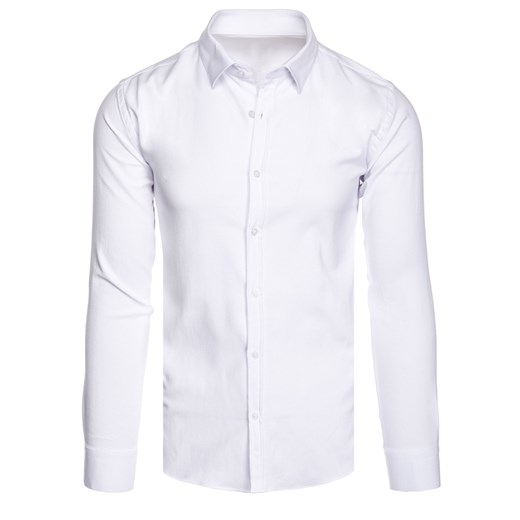 Koszula męska biała Dstreet DX2539 ze sklepu DSTREET.PL w kategorii Koszule męskie - zdjęcie 171483741