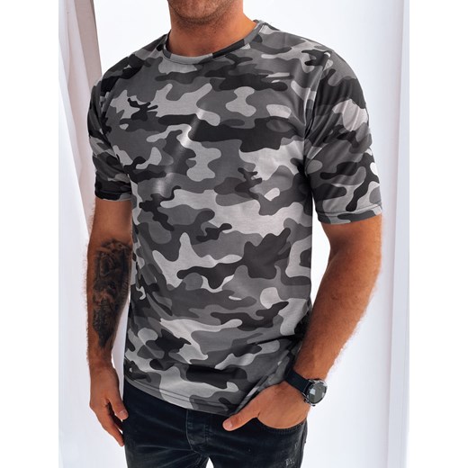 Koszulka męska camouflage antracytowa Dstreet RX5249 ze sklepu DSTREET.PL w kategorii T-shirty męskie - zdjęcie 171483890