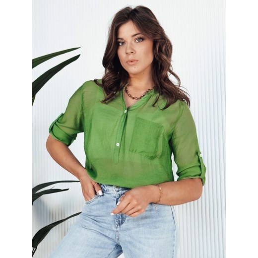 Koszula damska LUNA zielona Dstreet RY2327 ze sklepu DSTREET.PL w kategorii Bluzki damskie - zdjęcie 171483921
