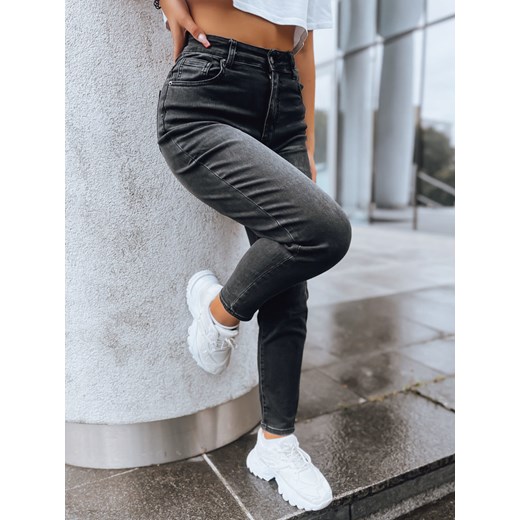 Spodnie damskie jeansowe TIREL czarne Dstreet UY1606 ze sklepu DSTREET.PL w kategorii Jeansy damskie - zdjęcie 171484000