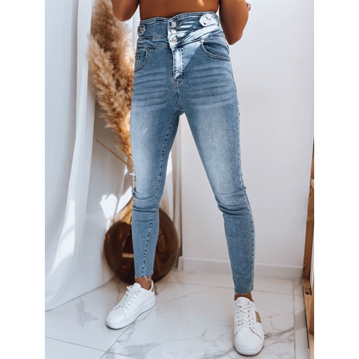 Spodnie damskie jeansowe TATI niebieskie Dstreet UY1443 ze sklepu DSTREET.PL w kategorii Jeansy damskie - zdjęcie 171484171