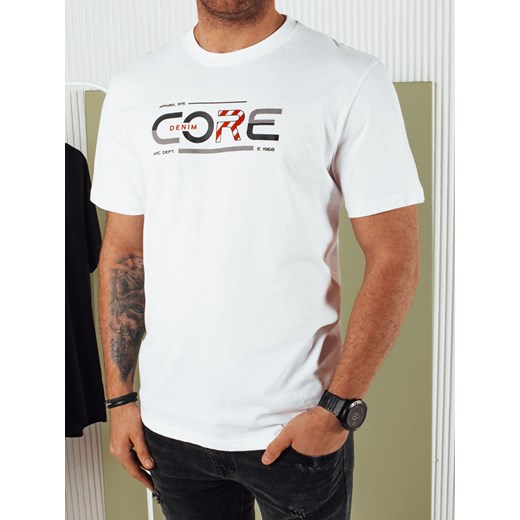 Koszulka męska z nadrukiem biała Dstreet RX5418 ze sklepu DSTREET.PL w kategorii T-shirty męskie - zdjęcie 171484322