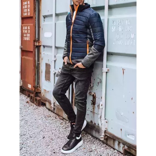 Kurtka męska przejściowa pikowana granatowa Dstreet TX3783 ze sklepu DSTREET.PL w kategorii Kurtki męskie - zdjęcie 171484531