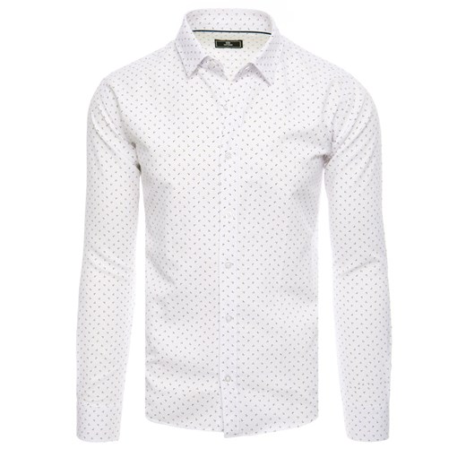 Koszula męska biała Dstreet DX2456 ze sklepu DSTREET.PL w kategorii Koszule męskie - zdjęcie 171484560