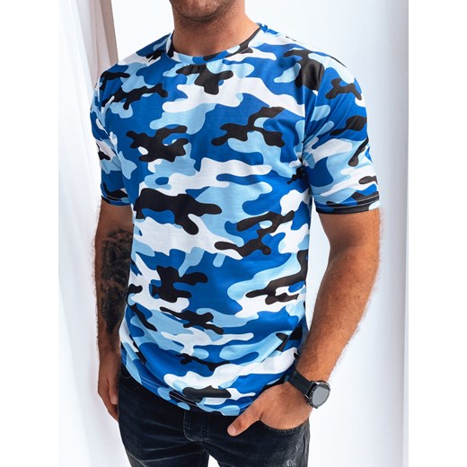 Koszulka męska moro indygo Dstreet RX5256 ze sklepu DSTREET.PL w kategorii T-shirty męskie - zdjęcie 171484920