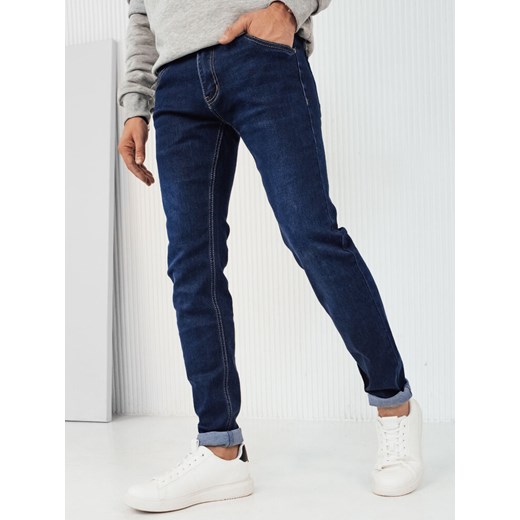 Spodnie męskie jeansowe niebieskie Dstreet UX4032 ze sklepu DSTREET.PL w kategorii Jeansy męskie - zdjęcie 171484934