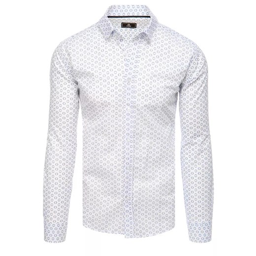 Koszula męska biała Dstreet DX2436 ze sklepu DSTREET.PL w kategorii Koszule męskie - zdjęcie 171485310