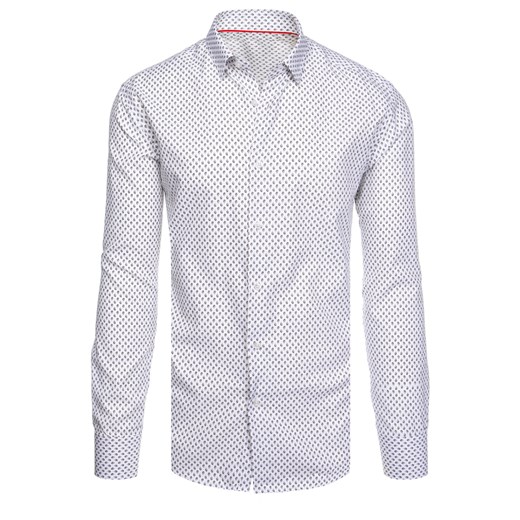 Koszula męska biała Dstreet DX2507 ze sklepu DSTREET.PL w kategorii Koszule męskie - zdjęcie 171486124