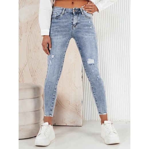 Spodnie damskie jeansowe MIEZA niebieskie Dstreet UY1913 ze sklepu DSTREET.PL w kategorii Jeansy damskie - zdjęcie 171486552