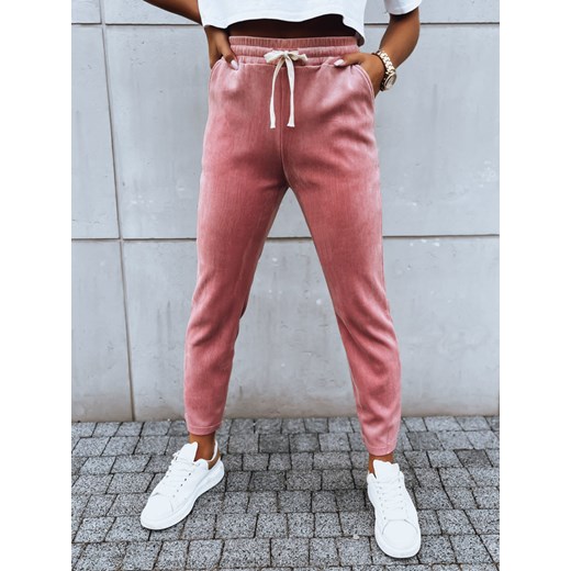 Spodnie dresowe damskie ASTRO różowe Dstreet UY1659 ze sklepu DSTREET.PL w kategorii Spodnie damskie - zdjęcie 171486693