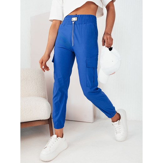 Spodnie damskie MAREN niebieskie Dstreet UY2069 ze sklepu DSTREET.PL w kategorii Spodnie damskie - zdjęcie 171486892