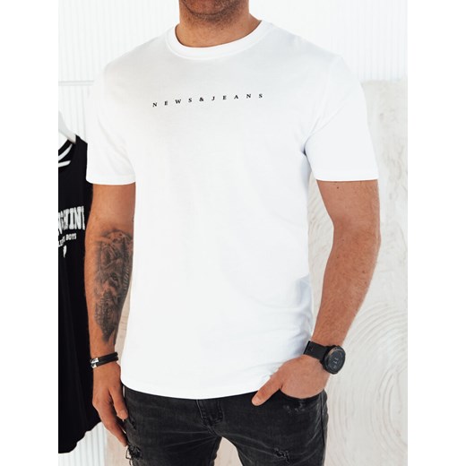 Koszulka męska z nadrukiem biała Dstreet RX5475 ze sklepu DSTREET.PL w kategorii T-shirty męskie - zdjęcie 171487371