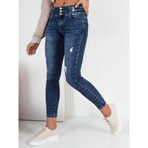 Spodnie damskie jeansowe AVILA niebieskie Dstreet UY1924 ze sklepu DSTREET.PL w kategorii Jeansy damskie - zdjęcie 171487644