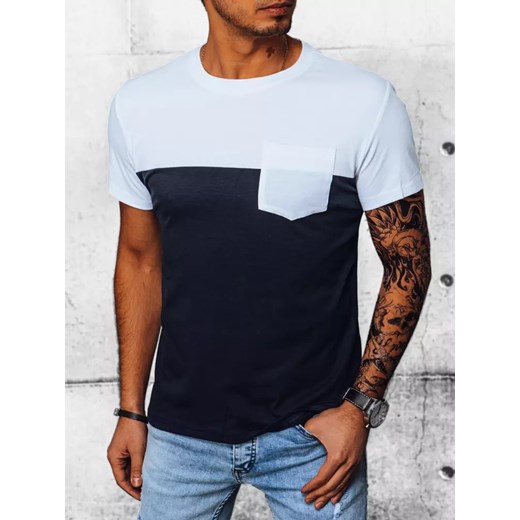 T-shirt męski basic granatowy Dstreet RX5017 ze sklepu DSTREET.PL w kategorii T-shirty męskie - zdjęcie 171487750