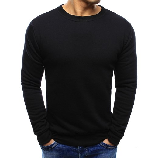 Bluza męska bez kaptura czarna BX2416 ze sklepu DSTREET.PL w kategorii Bluzy męskie - zdjęcie 171488072