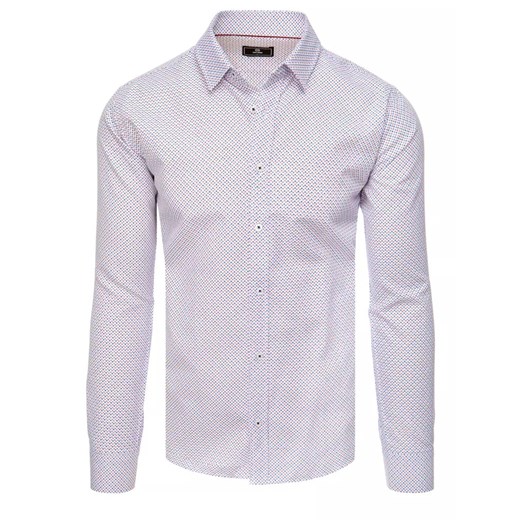 Koszula męska biała Dstreet DX2449 ze sklepu DSTREET.PL w kategorii Koszule męskie - zdjęcie 171488361