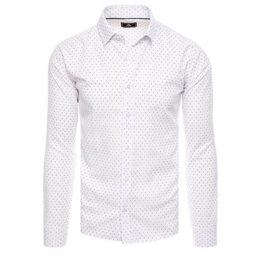 Koszula męska biała Dstreet DX2460 ze sklepu DSTREET.PL w kategorii Koszule męskie - zdjęcie 171488440