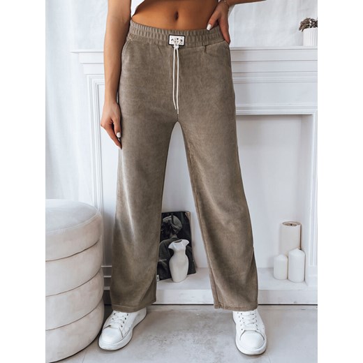 Spodnie damskie SHERRY khaki Dstreet UY1767 ze sklepu DSTREET.PL w kategorii Spodnie damskie - zdjęcie 171488834