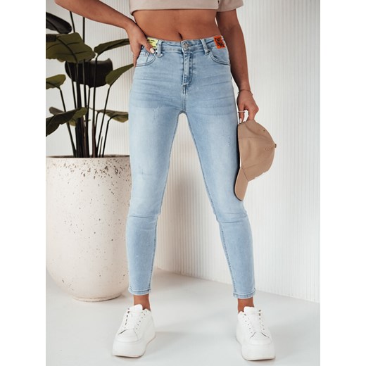 Spodnie damskie jeansowe NIRE jasnoniebieskie Dstreet UY1862 ze sklepu DSTREET.PL w kategorii Jeansy damskie - zdjęcie 171489384