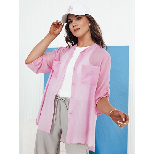 Koszula damska GOLANS różowa Dstreet DY0425 ze sklepu DSTREET.PL w kategorii Koszule damskie - zdjęcie 171489624