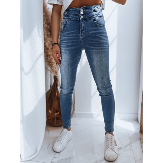 Spodnie damskie jeansowe TATI ciemnoniebieskie Dstreet UY1448 ze sklepu DSTREET.PL w kategorii Jeansy damskie - zdjęcie 171489982