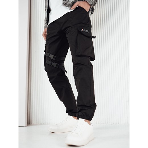 Spodnie męskie bojówki czarne Dstreet UX4205 ze sklepu DSTREET.PL w kategorii Spodnie męskie - zdjęcie 171490113
