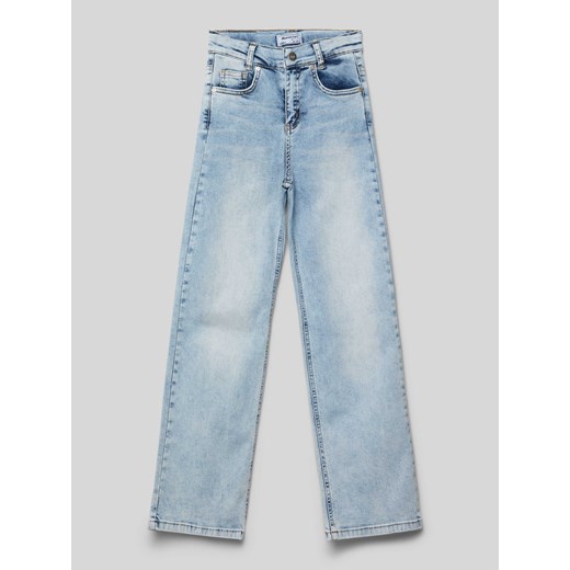 Jeansy o kroju slim fit z 5 kieszeniami ze sklepu Peek&Cloppenburg  w kategorii Spodnie chłopięce - zdjęcie 171492181