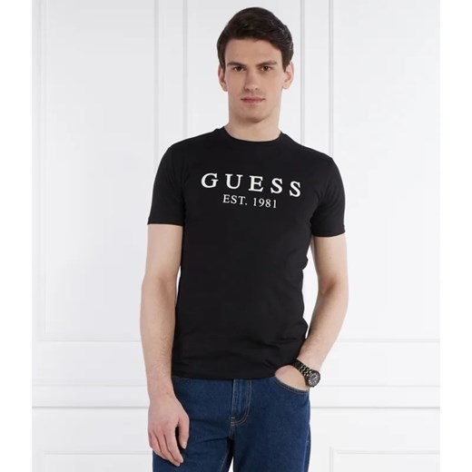 T-shirt męski Guess w stylu młodzieżowym z krótkim rękawem