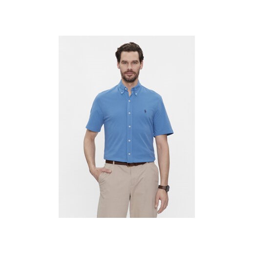 Polo Ralph Lauren Koszula 710798291016 Niebieski Slim Fit ze sklepu MODIVO w kategorii Koszule męskie - zdjęcie 171495712