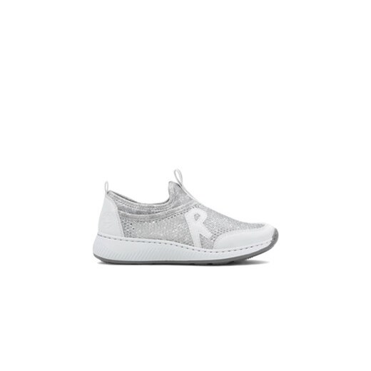 Rieker Sneakersy N5554-81 Srebrny ze sklepu MODIVO w kategorii Buty sportowe damskie - zdjęcie 171495781