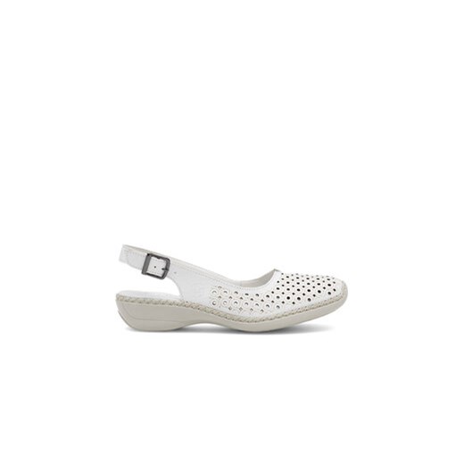 Rieker Sandały 41350-80 Biały ze sklepu MODIVO w kategorii Sandały damskie - zdjęcie 171496161