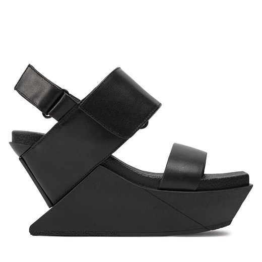 Sandały United Nude Delta Wedge Sandal 1041301162 Black ze sklepu eobuwie.pl w kategorii Sandały damskie - zdjęcie 171497460