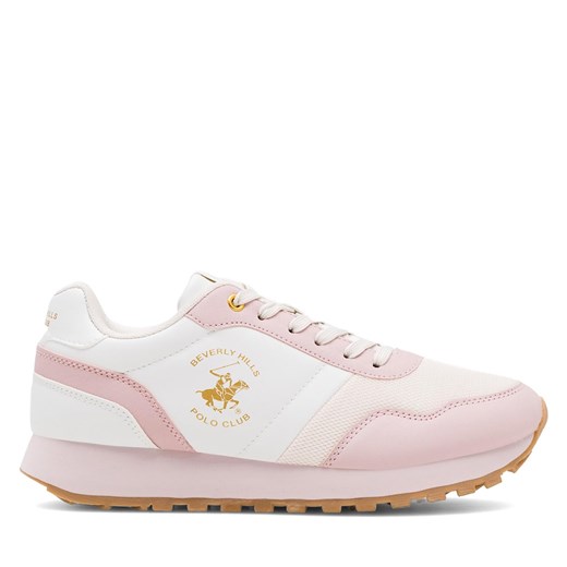 Sneakersy Beverly Hills Polo Club SK-08031 Pink ze sklepu eobuwie.pl w kategorii Buty sportowe damskie - zdjęcie 171498291