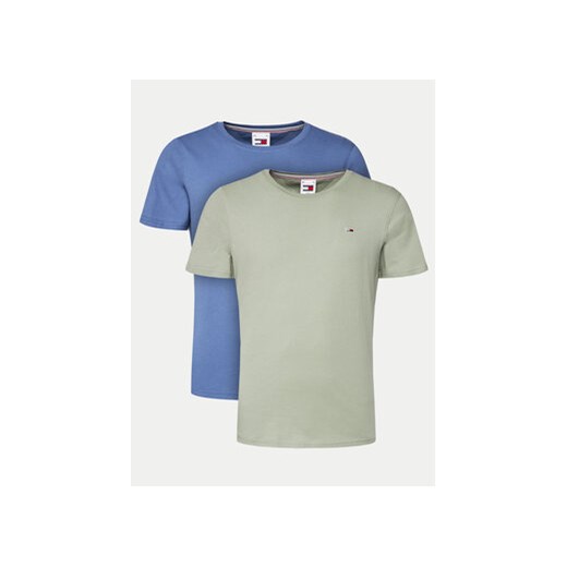 Tommy Jeans Komplet 2 t-shirtów DM0DM15381 Kolorowy Slim Fit ze sklepu MODIVO w kategorii T-shirty męskie - zdjęcie 171499503