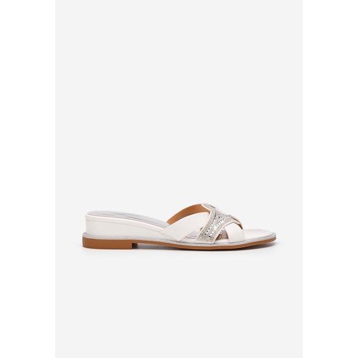 Białe klapki damskie Julienne Zapatos 37 Zapatos