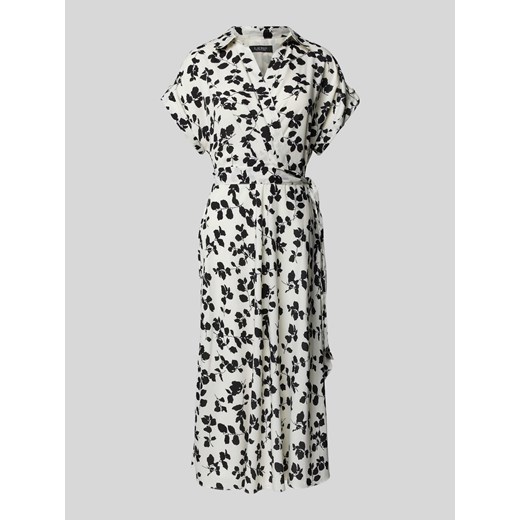 Sukienka midi z kwiatowym wzorem w odcieniu brudnej bieli ze sklepu Peek&Cloppenburg  w kategorii Sukienki - zdjęcie 171502221