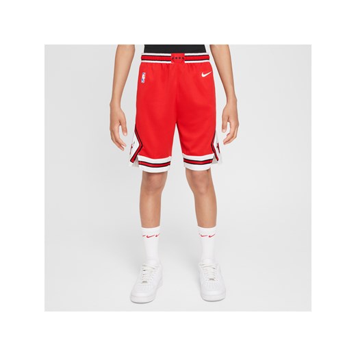 Spodenki dla dużych dzieci (chłopców) Nike NBA Swingman Chicago Bulls Icon Edition 2023/24 - Czerwony ze sklepu Nike poland w kategorii Spodenki chłopięce - zdjęcie 171502372