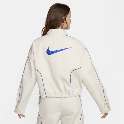 Damska kurtka z tkaniny Nike Sportswear - Szary Nike XL (EU 48-50) Nike poland