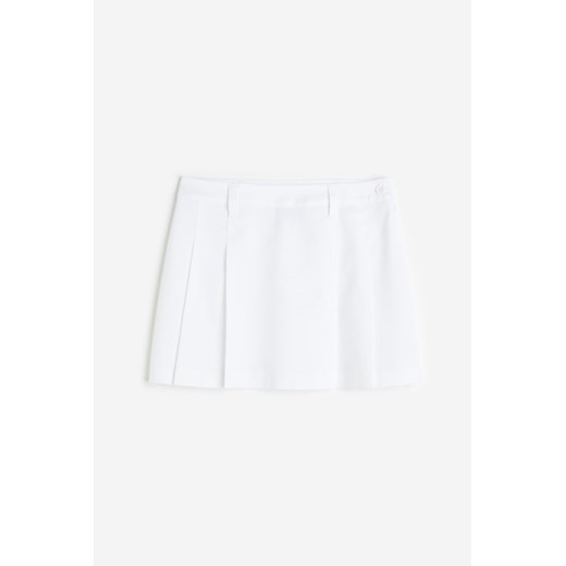 H & M - Plisowana spódnica - Biały H & M XL H&M
