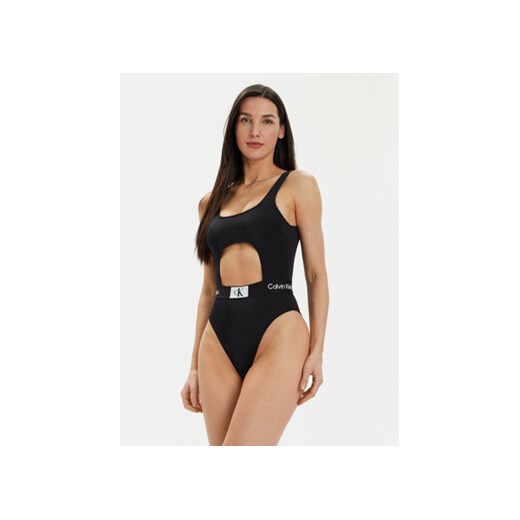 Calvin Klein Swimwear Strój kąpielowy KW0KW02357 Czarny ze sklepu MODIVO w kategorii Stroje kąpielowe - zdjęcie 171504182