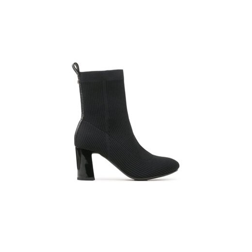 Tommy Hilfiger Botki Feminine Essential Knit Boot FW0FW07405 Czarny ze sklepu MODIVO w kategorii Botki - zdjęcie 171504300