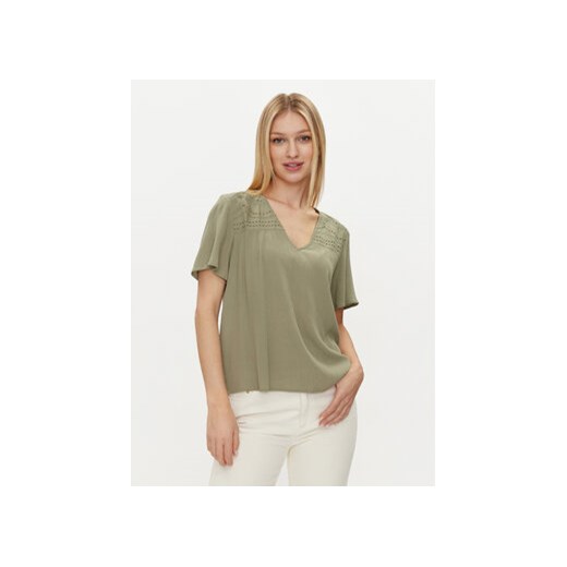 Vila T-Shirt Mesa 14092019 Zielony Regular Fit ze sklepu MODIVO w kategorii Bluzki damskie - zdjęcie 171504450