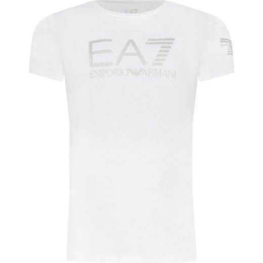 EA7 T-shirt | Regular Fit ze sklepu Gomez Fashion Store w kategorii Bluzki dziewczęce - zdjęcie 171505593