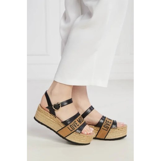 Love Moschino Sandały SAN.LOD. ZEPPA60 Love Moschino 38 okazyjna cena Gomez Fashion Store