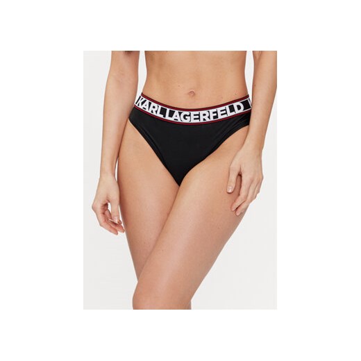 KARL LAGERFELD Dół od bikini 240W2222 Czarny ze sklepu MODIVO w kategorii Stroje kąpielowe - zdjęcie 171508622