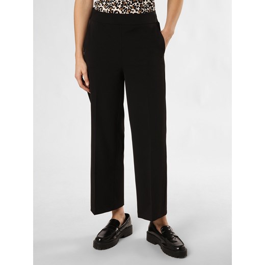 Cambio Spodnie - Cameron Kobiety Sztuczne włókno czarny jednolity ze sklepu vangraaf w kategorii Spodnie damskie - zdjęcie 171508881