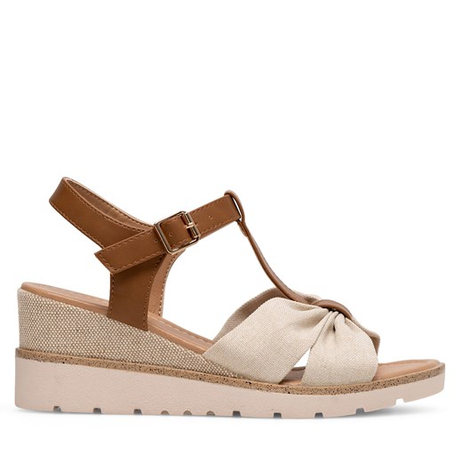 Sandały Clara Barson WS6253-06 Beżowy Clara Barson 37 eobuwie.pl